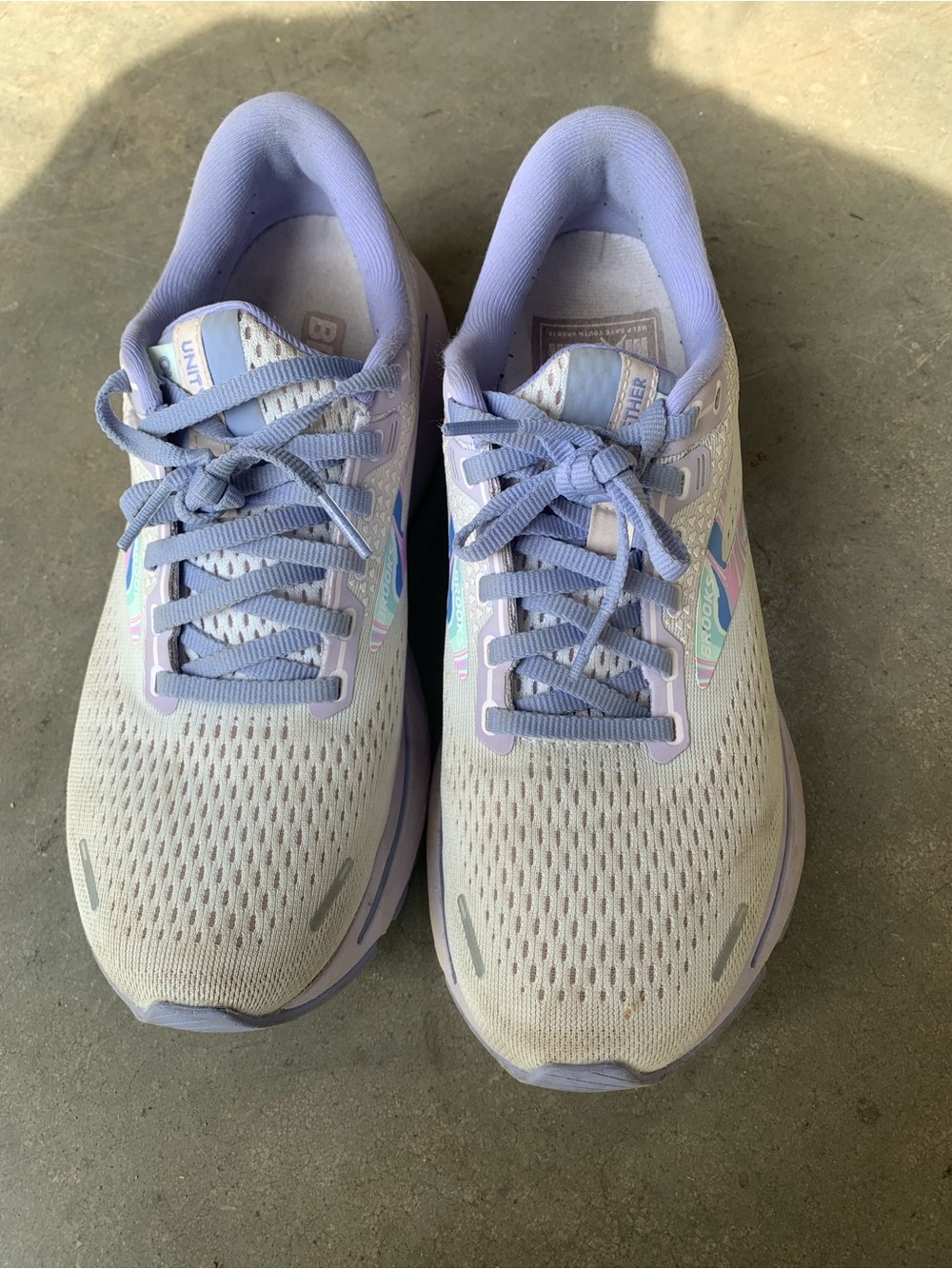 Brooks Women’s Athletic Shoes - Lavender with Pastel Swirl - Picture 2 of 6